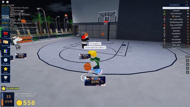ALL CONTROLS FOR BASKETBALL LEGENDS TO GO *PRO*