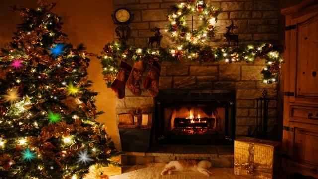 1 Hours Of Christmas Music | Peaceful Instrumental Christmas Songs | Christmas Fireplace Music ?