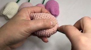 Тюльпаны связанные крючком