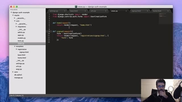 Sign Up - Django Authentication Tutorial - Part 2 смотреть онлайн