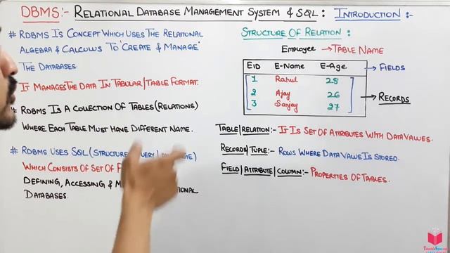 5.1- Introduction To Relational Database Management & SQL | relational data model tutorials смотреть онлайн