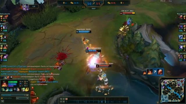 Играем вместе с BLUE BLAST // АнютКа64 // - League of Legends смотреть онлайн