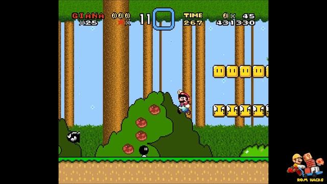 The Great Giana Sisters (w Custom Music) (2015) | Super Mario World Hack смотреть онлайн