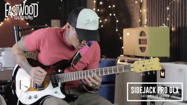 Eastwood Sidejack Pro DLX demo - Mosrite style guitar смотреть онлайн
