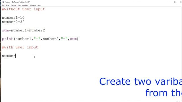 Adding TWO numbers | PYTHON смотреть онлайн