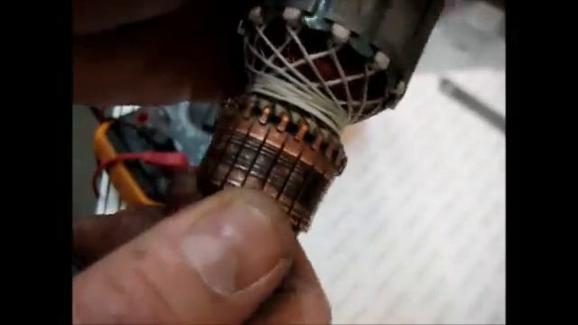 Перфоратор БОЧКА искрит на щетках, РЕМОНТ РОТОРА