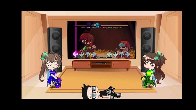 Undertale Duo reacts to FNF Skeleton Bros V2 + Bonus song смотреть онлайн