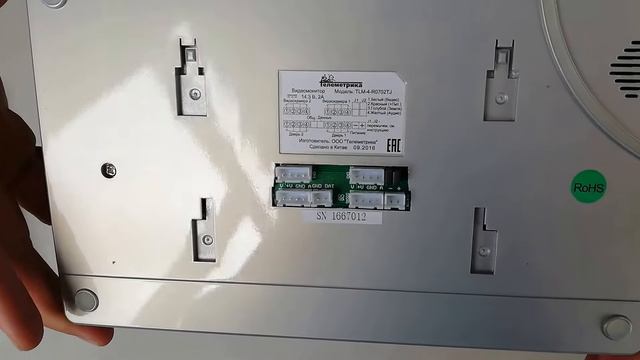 Обзор 7" монитора для домофона модели TLM-4-R0702TJ смотреть онлайн