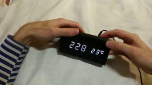 Инструкция - Настольные часы в виде бруска дерева VST-861