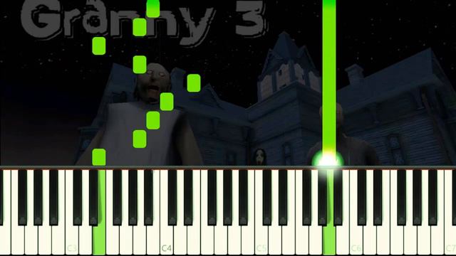 GRANNY 3 THEME - EASY Piano Tutorial смотреть онлайн
