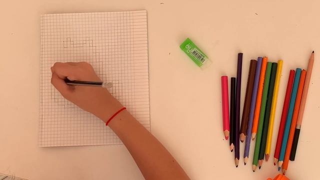 Как рисовать по клеточкам. КОШКА ? смотреть онлайн