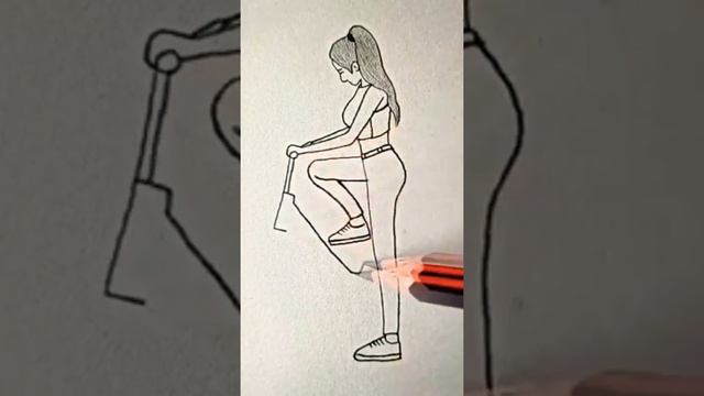 как нарисовать девушку на велосипеде смотреть онлайн