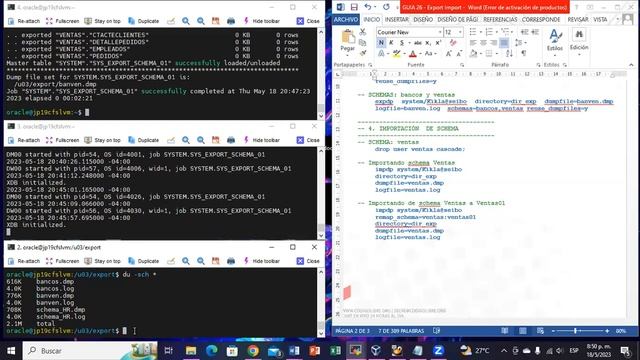 Curso DBA Oracle 19c - Backup - expdp - impdp - Exportación e Importación de Datos - 18-05-2023 смотреть онлайн
