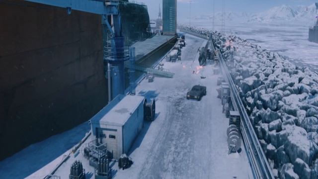 Форсаж 8 | Сцена с угоном ядерной подводной лодки смотреть онлайн