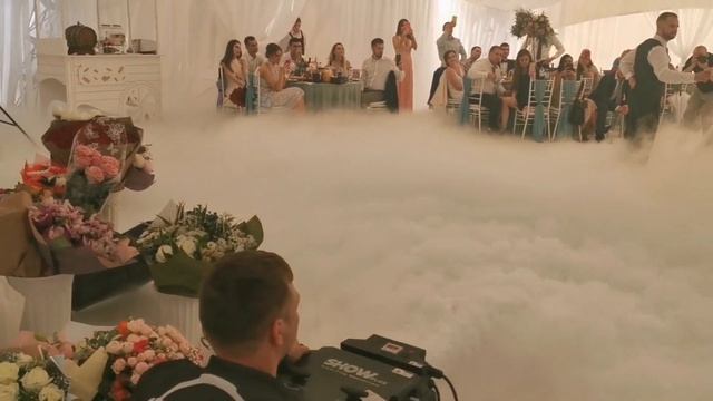 Работа нашей команды MyEventPro по запуску тяжелого дыма на танец молодых. смотреть онлайн