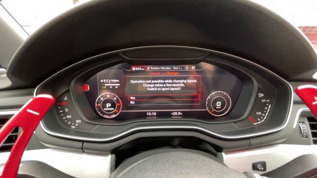 Audi A4 b9 (2.0 TDI) - Needle sweep and S4 skin (*Virtual cockpit) смотреть онлайн