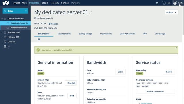 Changing your root password in rescue mode on a dedicated server смотреть онлайн