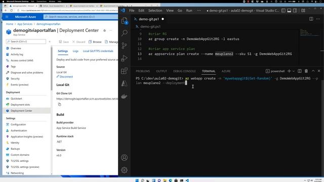 Microsoft Azure - WebApp - Deploy via Local GIT смотреть онлайн
