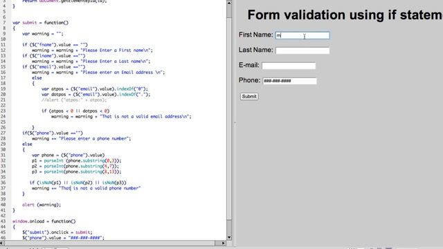 mccmeri: JavaScript Form Validation.mp4 смотреть онлайн
