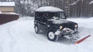 Отвал для снега на УАЗ