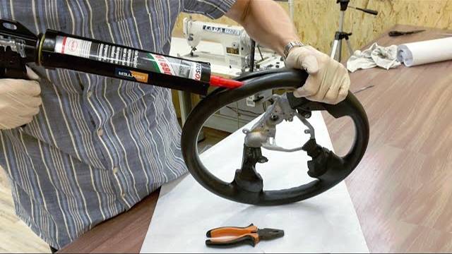 Перетяжка руля Toyota Corolla + устранение прокрутки