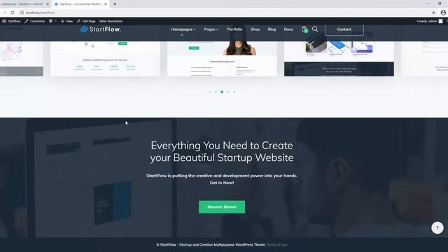 Start Flow - Startup and Creative Multipurpose WordPress Theme Introduction and Installation Video смотреть онлайн