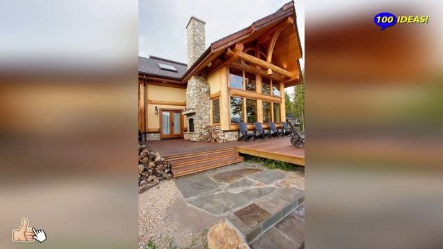 Amazing wood houses! Interior and facade design of wild log houses! смотреть онлайн