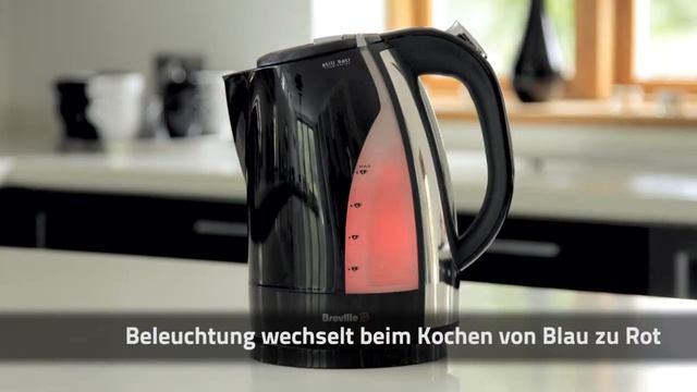 Breville® Black Jug Wasserkocher mit beleuchteter „Noch Heiß″-Anzeige смотреть онлайн
