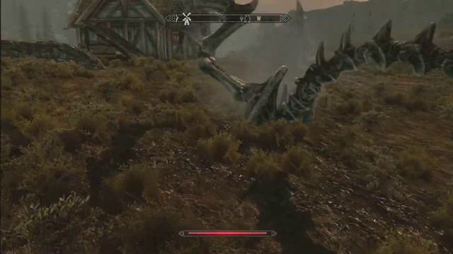 Skyrim - Poor dragon's rough crash landing смотреть онлайн