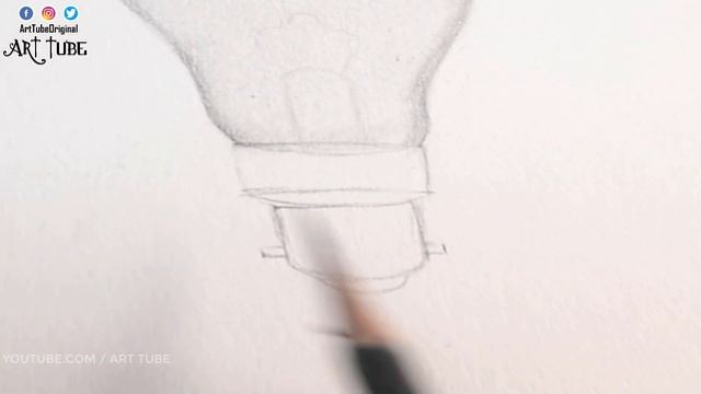 How to Draw Realistic BULB | Easy BULB Shading Technique for beginners | Light Bulb Sketch -ART Tub смотреть онлайн