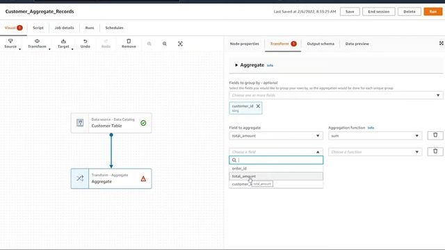 AWS Glue Studio: Aggregate Data смотреть онлайн