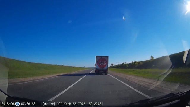 Трасса Р170 и Р178 Самара - Димитровград. Лето 2018. Утро. смотреть онлайн