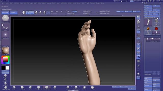 Лепим кисть руки. смотреть онлайн
