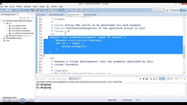 why java 8 introduced default method in interface смотреть онлайн