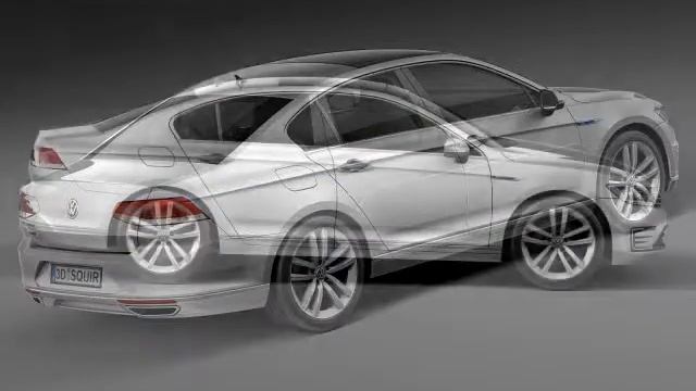 3D Model Volkswagen Passat GTE 2015 3D Model at 3DExport.com смотреть онлайн