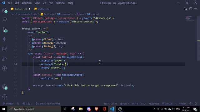 #92 Interactive Discord Buttons! | Discord.js Tutorials