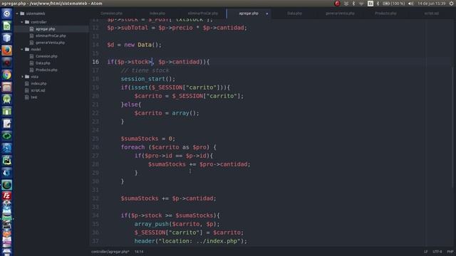 15.- [Sist. venta PHP y MySQL] Validando el stock [2] смотреть онлайн
