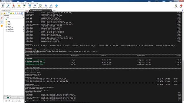 Установка Postgres Pro 15 на RED OS 7.3 смотреть онлайн