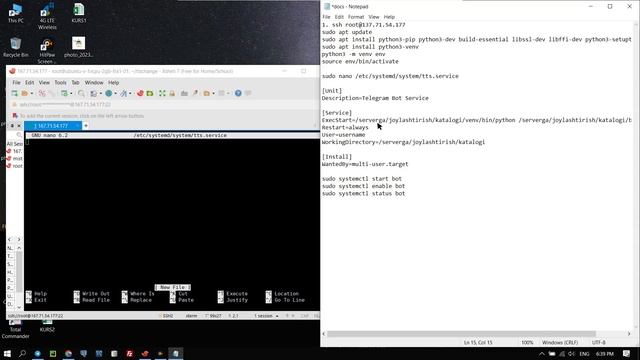 Telegram botni pullik serverga yuklash (Digital Ocean) | Deploy telegram bot on Digital Ocean смотреть онлайн