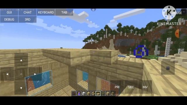 Строим деревянный дом в "Minecraft java" на телефоне. смотреть онлайн