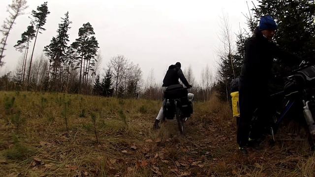 Велопоход.Ночевка в лесу.Глубокая осень. смотреть онлайн
