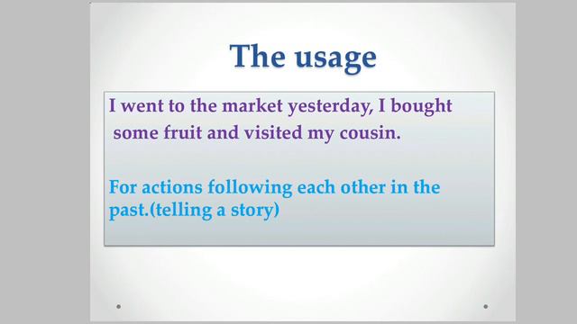 96 The past simple tense formation usage key words questions passiveالماضي البسيط смотреть онлайн