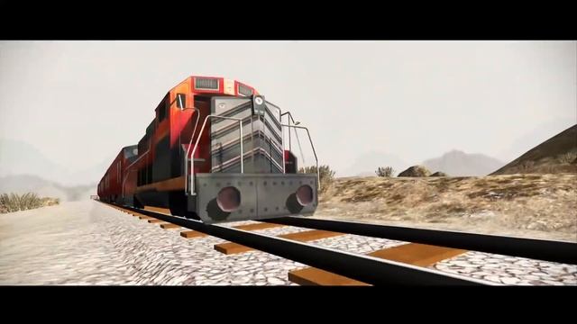 CAN A TRAIN JUMP? Train Jump Impossible Ramp Game Play смотреть онлайн
