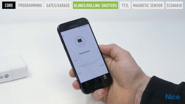 Nice Core WiFi радиоинтерфейс. Добавление устройств Nice для жалюзи и рольставен смотреть онлайн