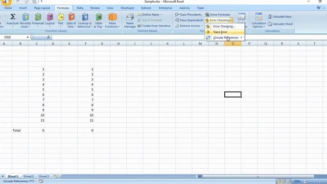 Circular reference warning in excel - Easy Solution by Cool Trick смотреть онлайн