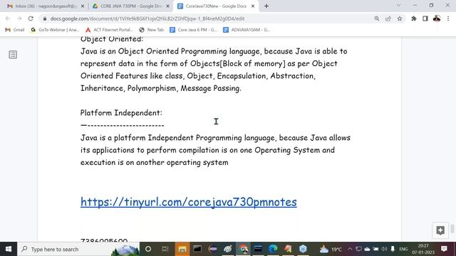 FULL STACK JAVA tutorials || Session - 2 || by Mr. Nagoor Babu On 07-01-2023 @7:30PM IST смотреть онлайн