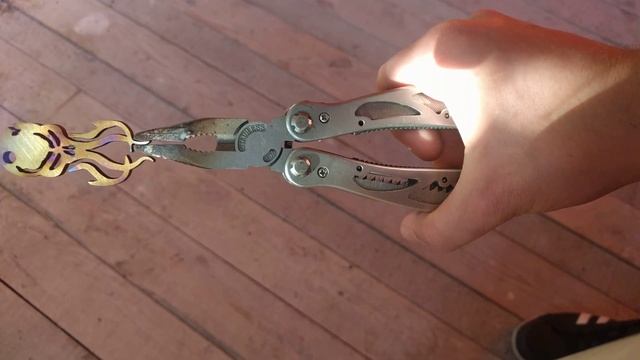 How to Heat flame color Titanium with a propane torch by Picaroon Tools смотреть онлайн