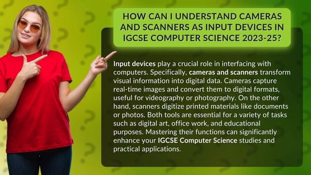 How Can I Understand Cameras and Scanners as Input Devices in IGCSE Computer Science 2023-25? смотреть онлайн