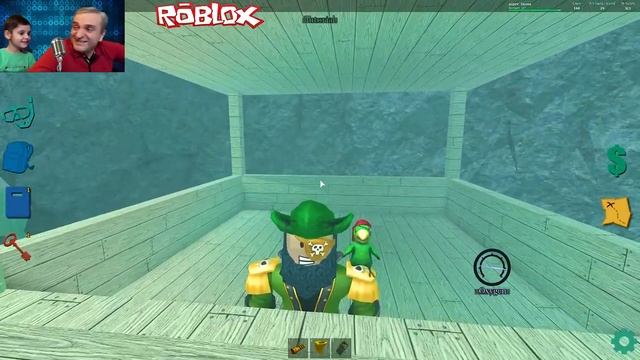 РОБЛОКС подводный дайвинг, АКУЛА и ПИРАТЫ, вулкан и страшная радиация | ROBLOX по русски смотреть онлайн