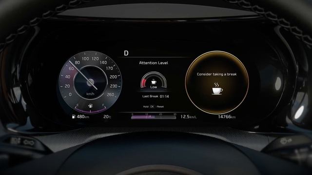 Kia K5 | Система контроля внимания водителя смотреть онлайн
